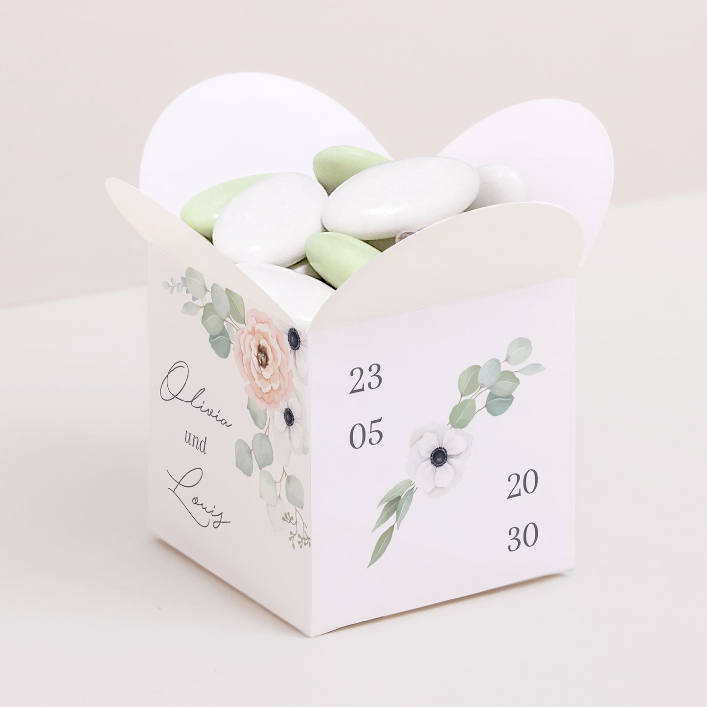 Geschenkbox Hochzeit Schmetterlingsöffnung foto N° 1