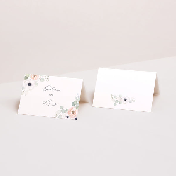 Tischkarten Hochzeit Quer foto