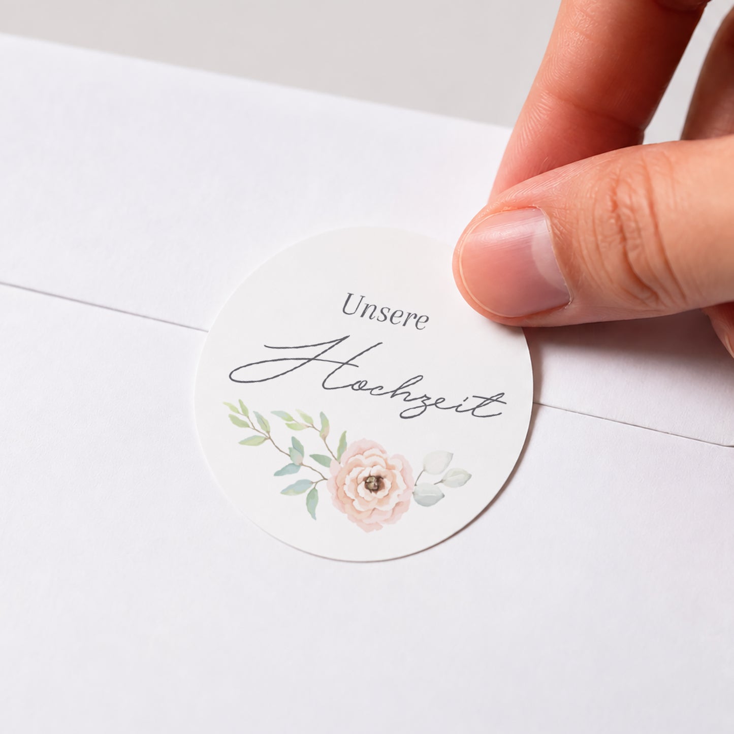 Sticker Hochzeit Rund Romantik foto N° 1