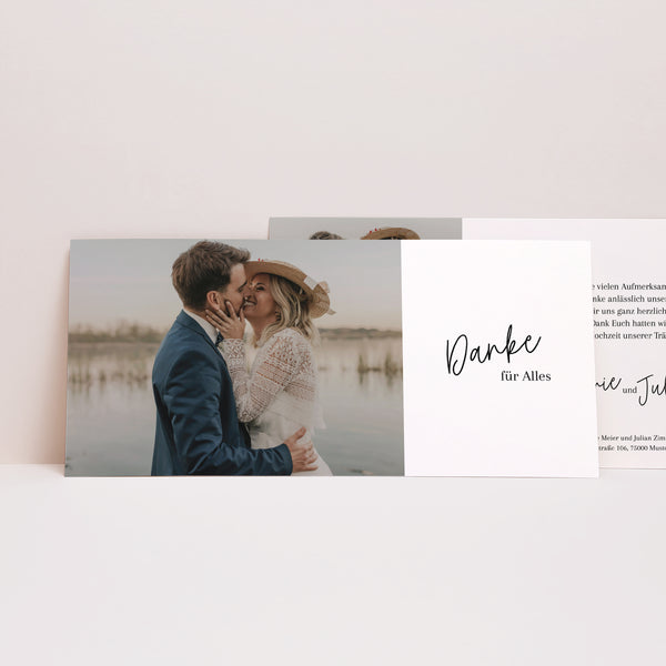 Dankeskarte Hochzeit Panoramische Landschaft Pacôme foto