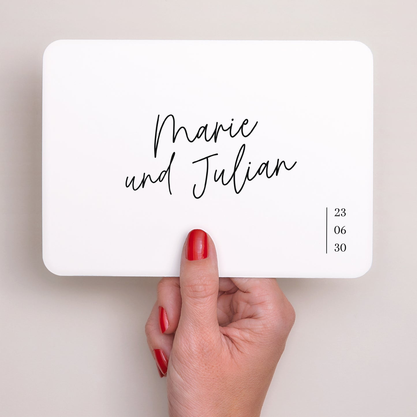 Hochzeitseinladung Landschaft, abgerundete Ränder Pacôme foto N° 2