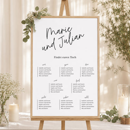 Sitzplan Hochzeit Porträt Pacôme foto N° 1
