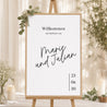 Begrüßungstafel Hochzeit Porträt 60 x 90 cm Pacôme foto N° 1