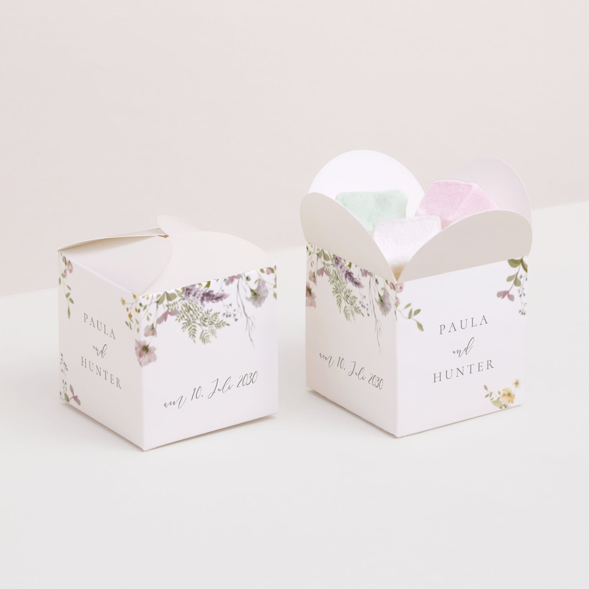 Geschenkbox Hochzeit Schmetterlingsöffnung foto N° 2