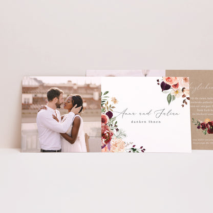 Dankeskarte Hochzeit Panoramische Landschaft Caudélie foto N° 1