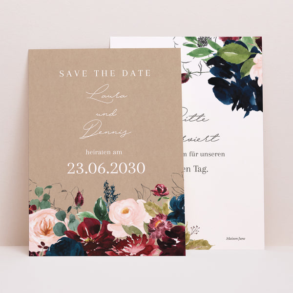 Save the date Karte Hochzeit Porträt foto