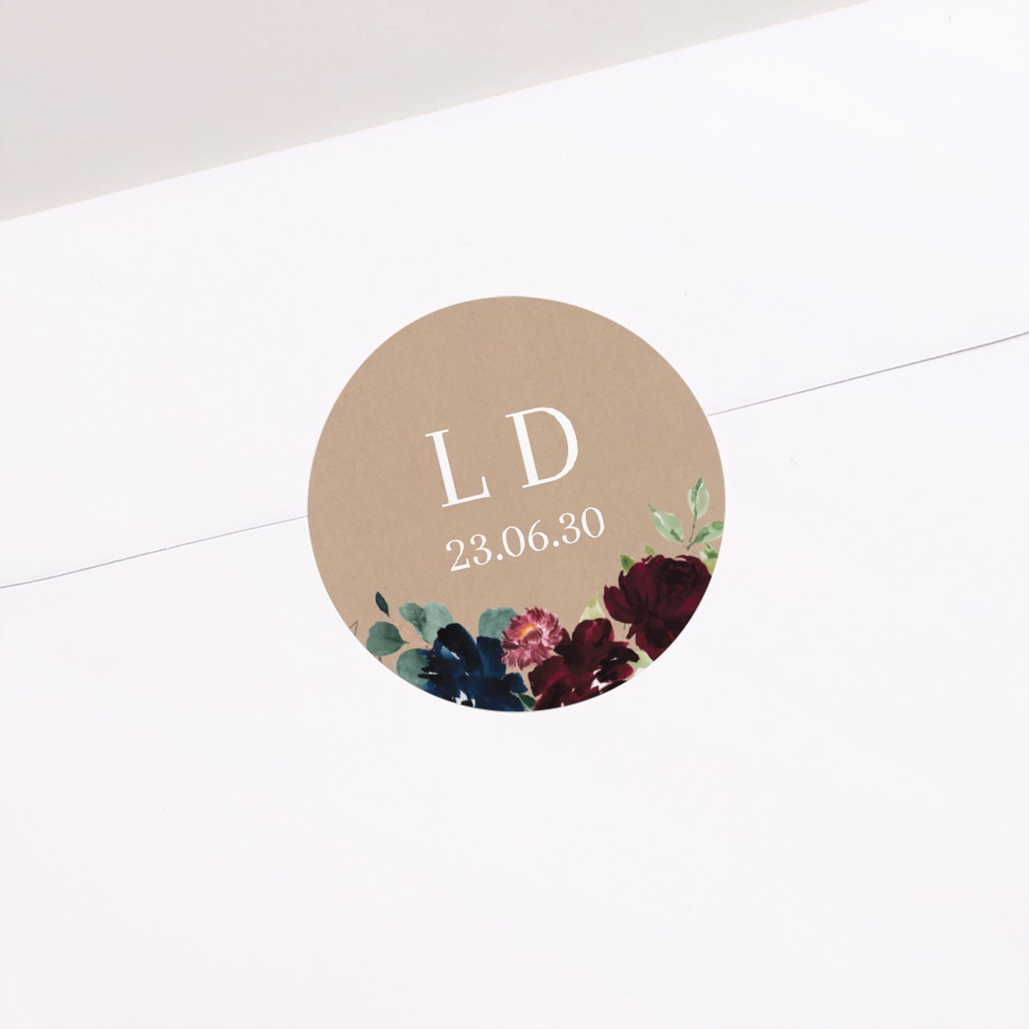 Sticker Hochzeit Rund Pompadour foto N° 2