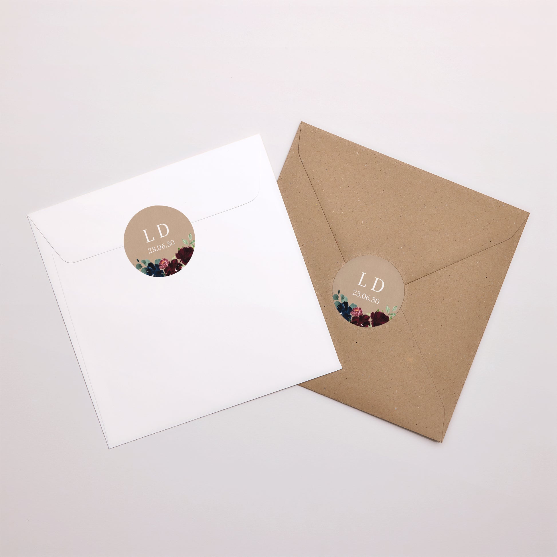 Sticker Hochzeit Rund Pompadour foto N° 4