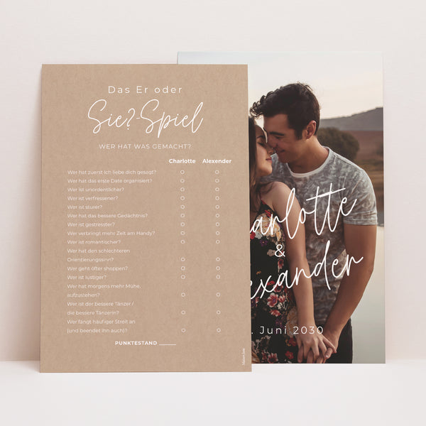 Spiel Hochzeit PortraitPorträt Für Immer foto