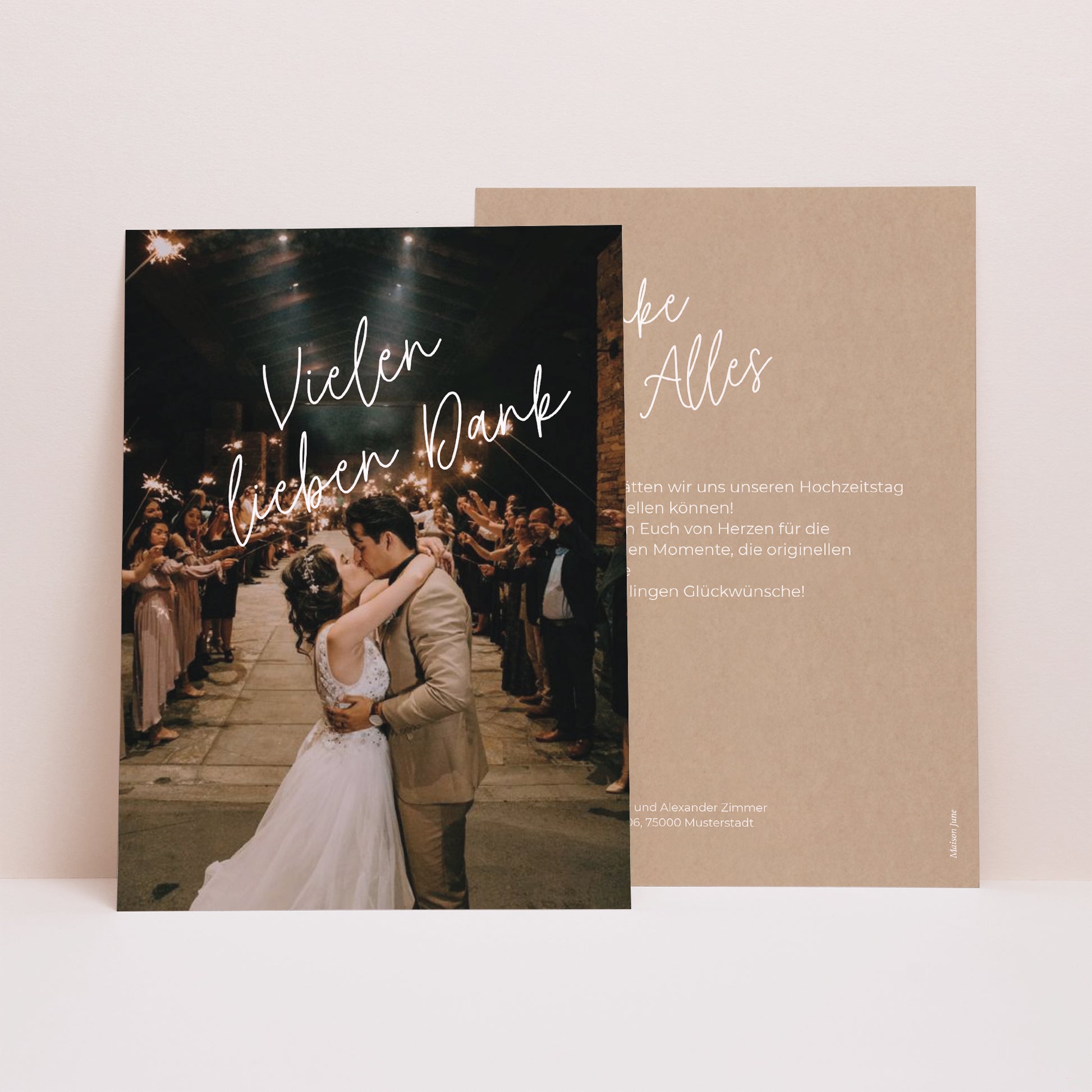 Dankeskarte Hochzeit für immer foto N° 1