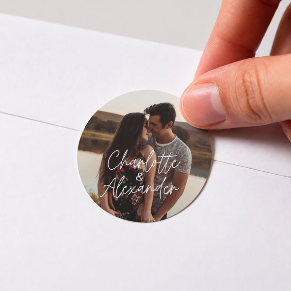 Sticker Hochzeit Rund für immer foto