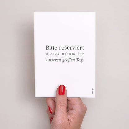 Save the date Karte Hochzeit Porträt goldenes Laub foto N° 3