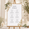 Sitzplan Hochzeit Porträt goldenes Laub foto N° 1