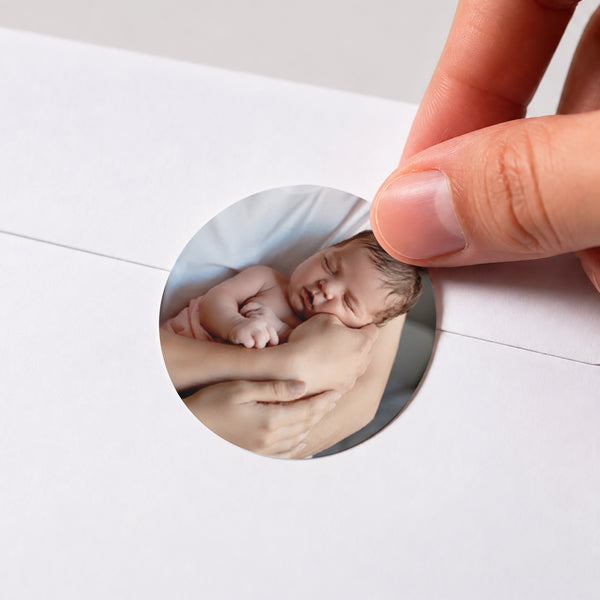 Sticker Geburt Rund Annette foto