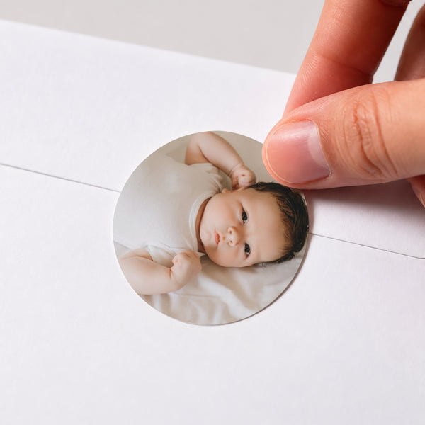 Sticker Geburt Rund Joy foto