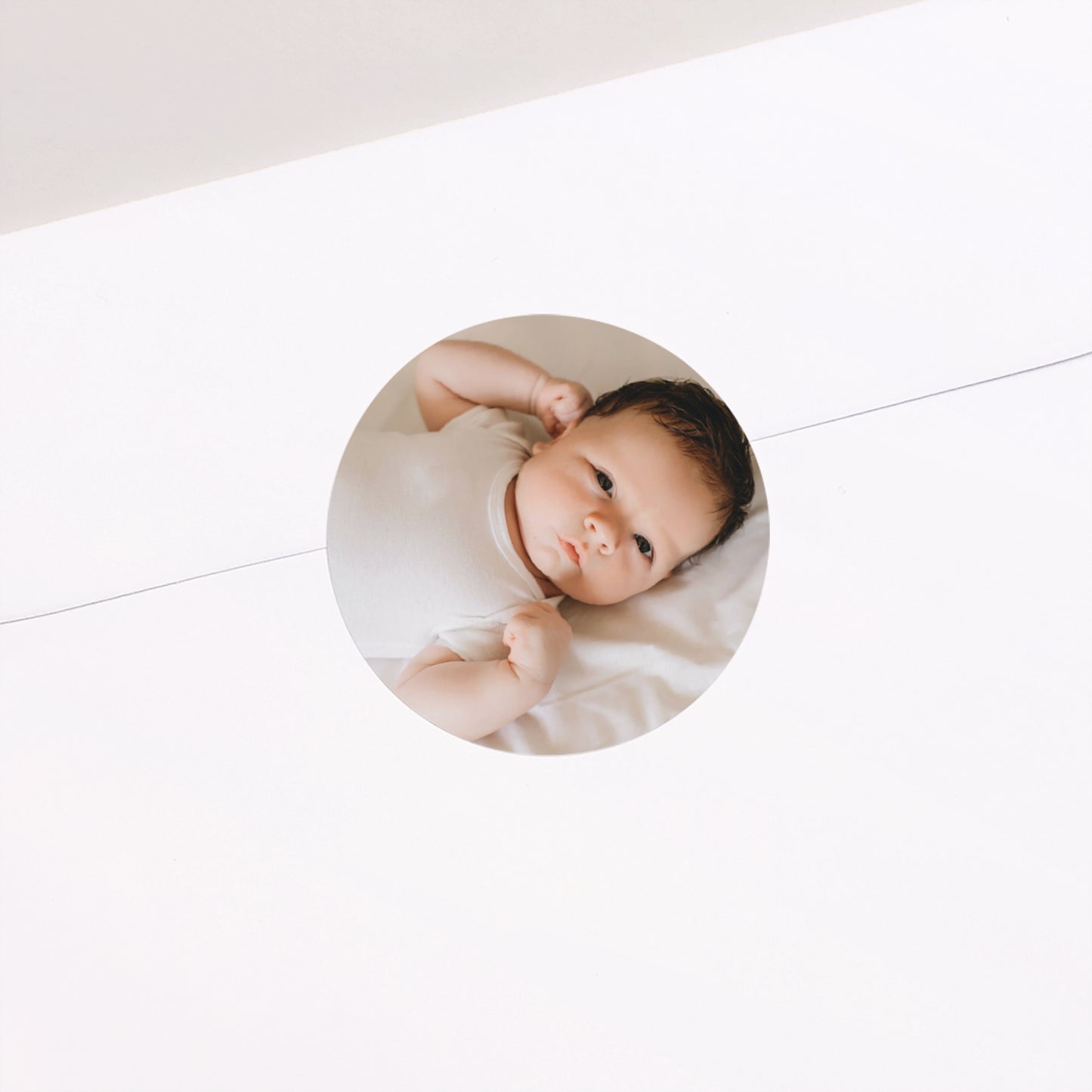 Sticker Geburt Rund Joy foto N° 2