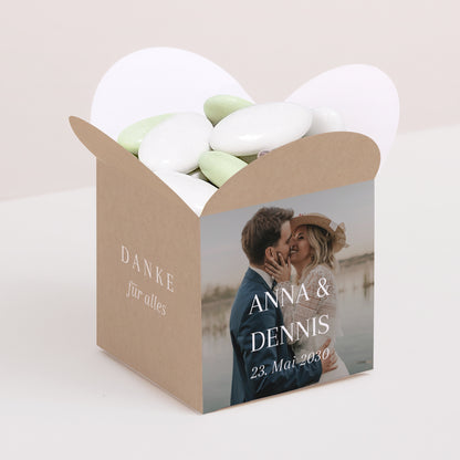Geschenkbox Hochzeit Schmetterlingsöffnung Ja zum Leben foto N° 1