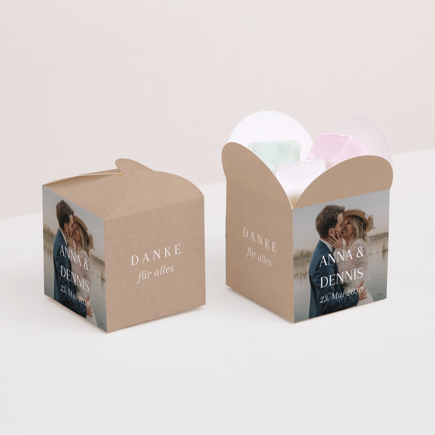 Geschenkbox Hochzeit Schmetterlingsöffnung Ja zum Leben foto N° 2