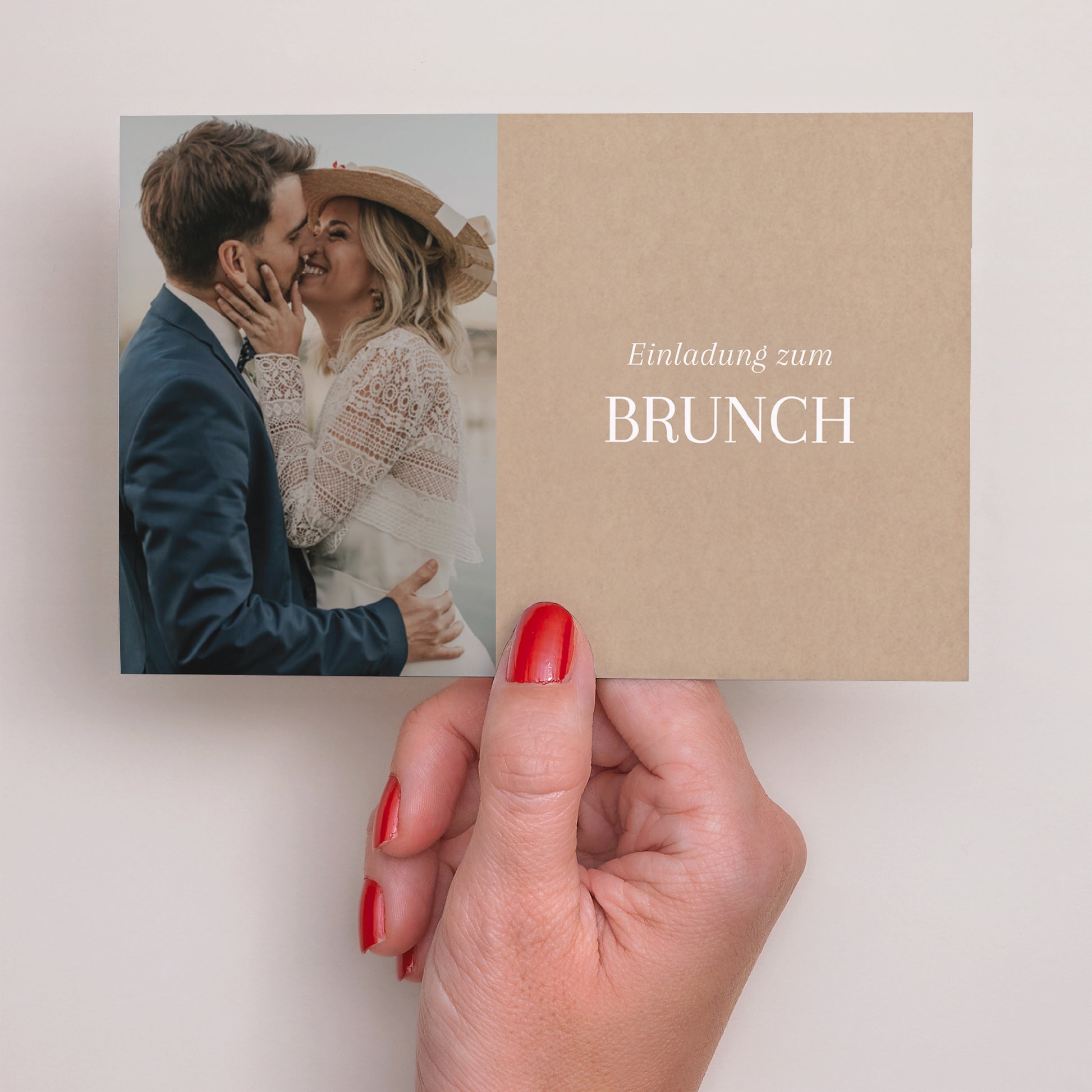 Einladungskarte Hochzeit Landschaft Ja zum Leben foto N° 3