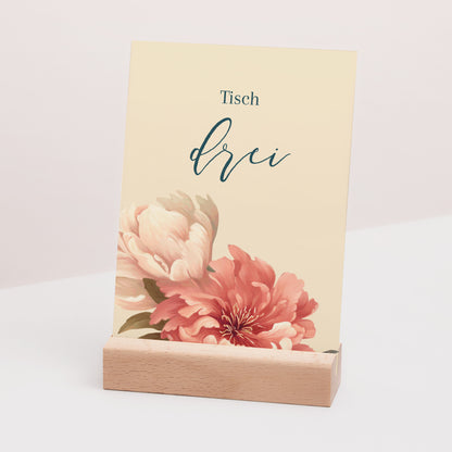 Tischnummern Hochzeit Rechteck foto N° 3