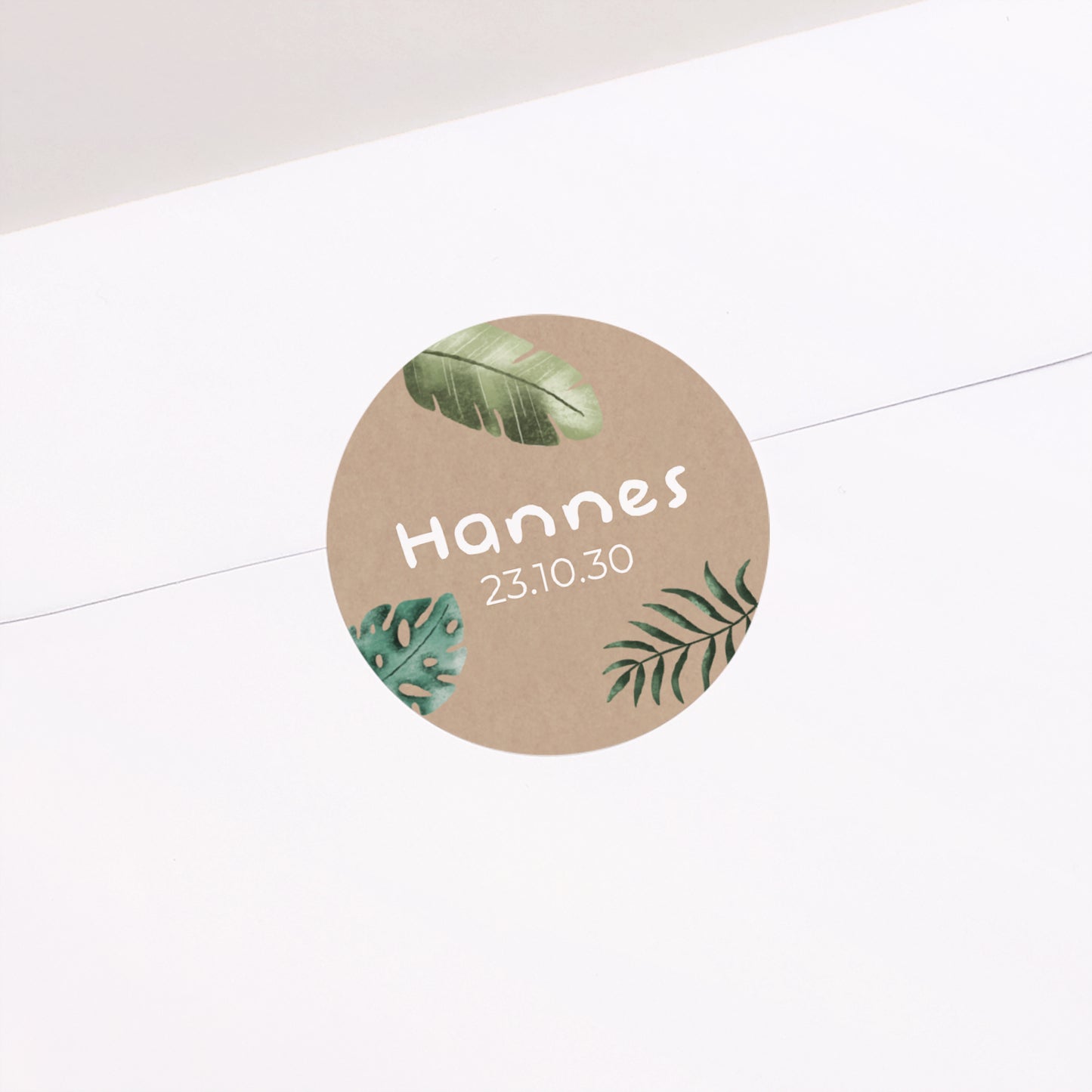Sticker Geburt Rund Welcome to the jungle foto N° 2