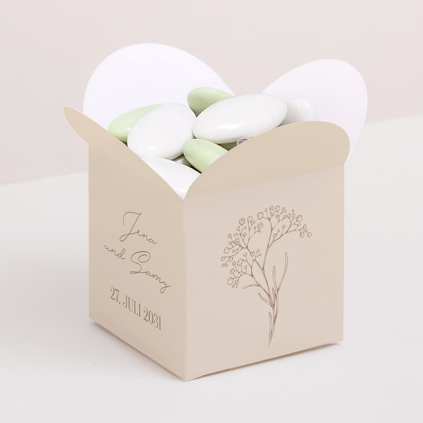 Geschenkbox Hochzeit Schmetterlingsöffnung Brin bohème foto N° 1