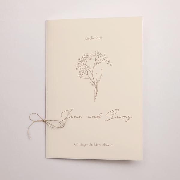 Kirchenheft Hochzeit Doppelflügel Brin bohème foto