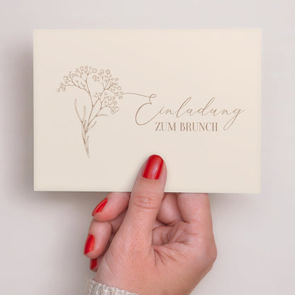 Einladungskarte Hochzeit Landschaft Brin bohème foto N° 3