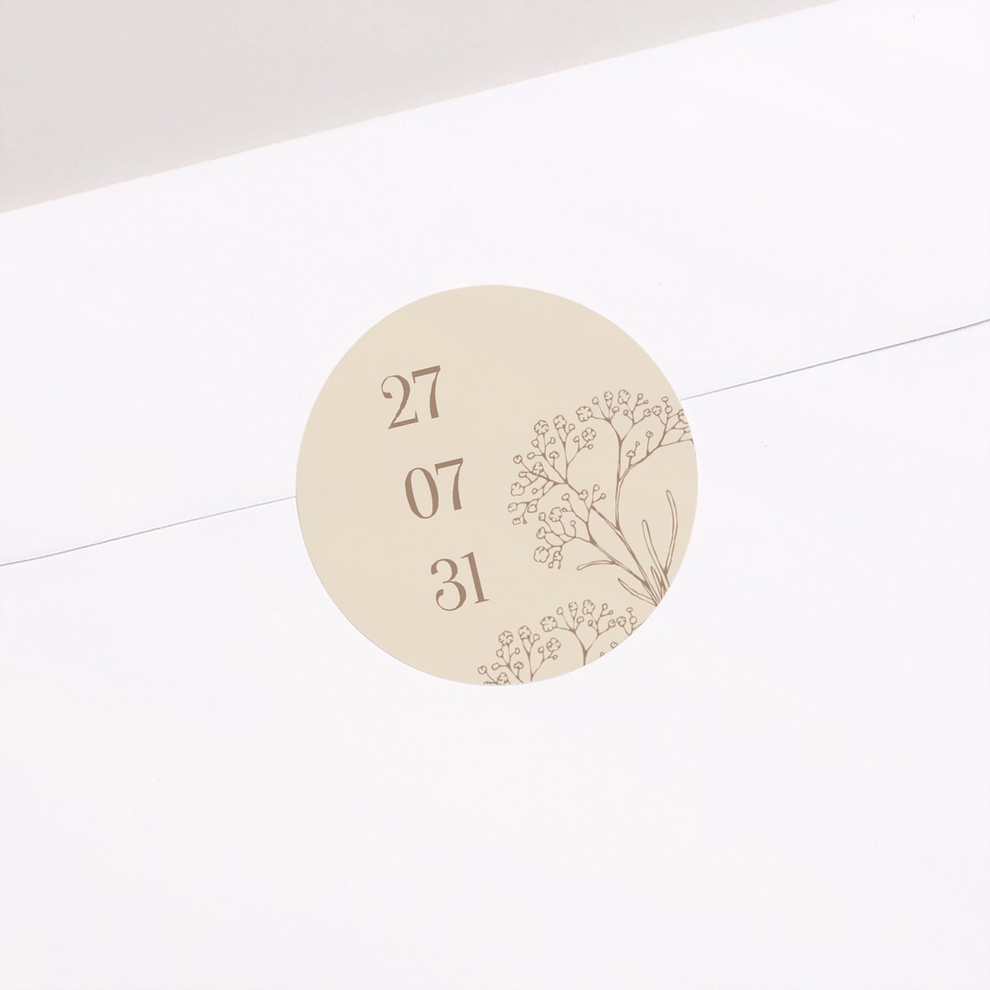 Sticker Hochzeit Rund Brin bohème foto N° 2