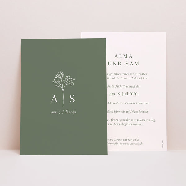 Hochzeitseinladung foto