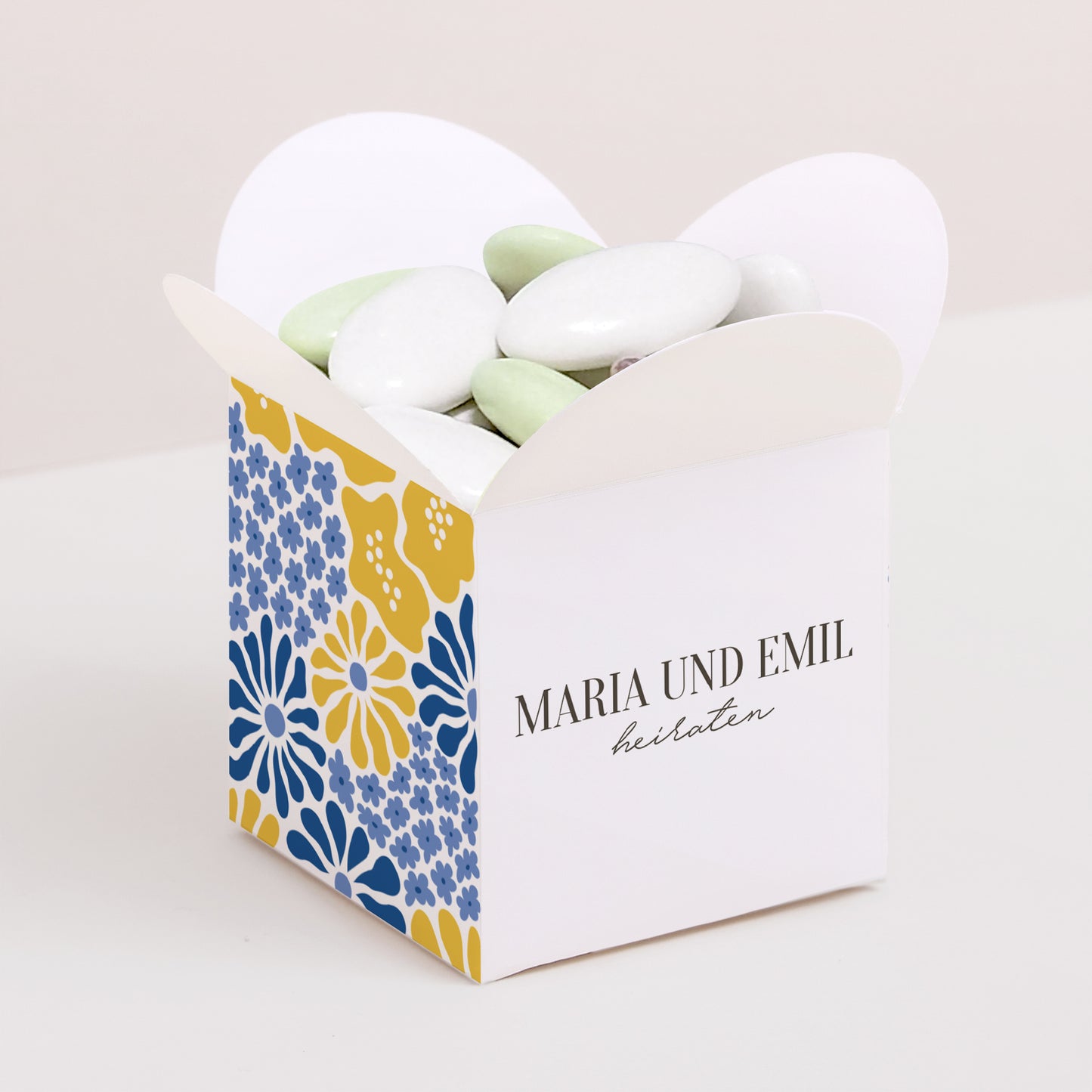 Geschenkbox Hochzeit Schmetterlingsöffnung foto N° 1
