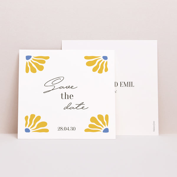 Save the date Karte Hochzeit Quadrat foto