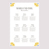 Sitzplan Hochzeit Porträt Flowers by Matisse foto N° 2
