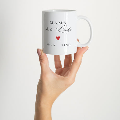 Tasse Objekte Weiß Mama der Liebe VI