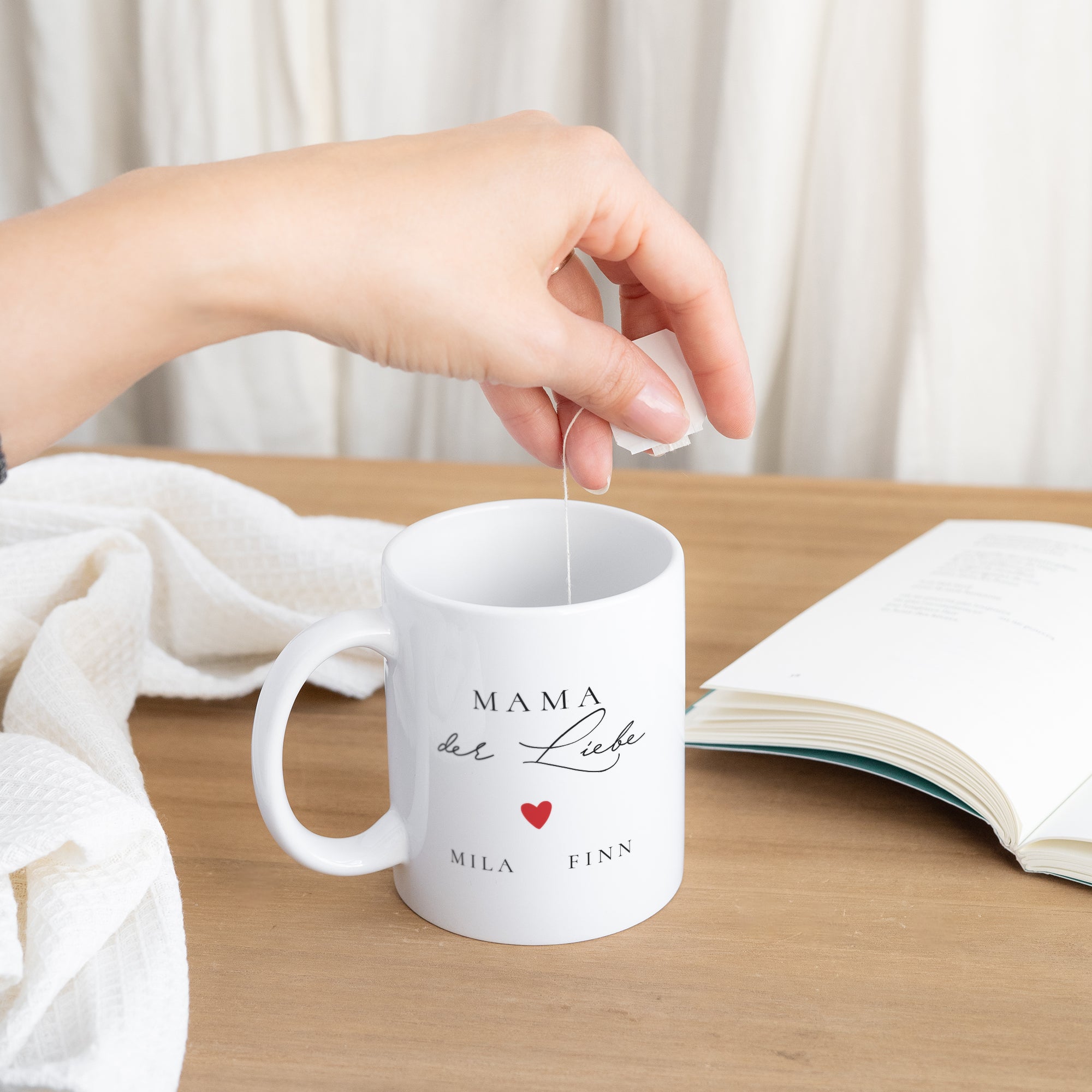 Tasse Objekte Weiß Mama der Liebe VI foto N° 3