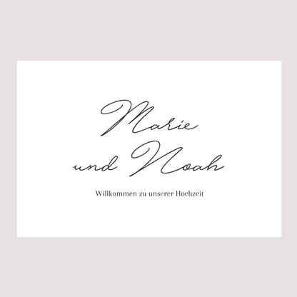 Begrüßungstafel Hochzeit Landschaft 90 x 60 cm Goldkranz Gypsophila foto N° 2