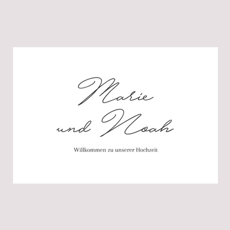 Begrüßungstafel Hochzeit Landschaft 90 x 60 cm Goldkranz Gypsophila