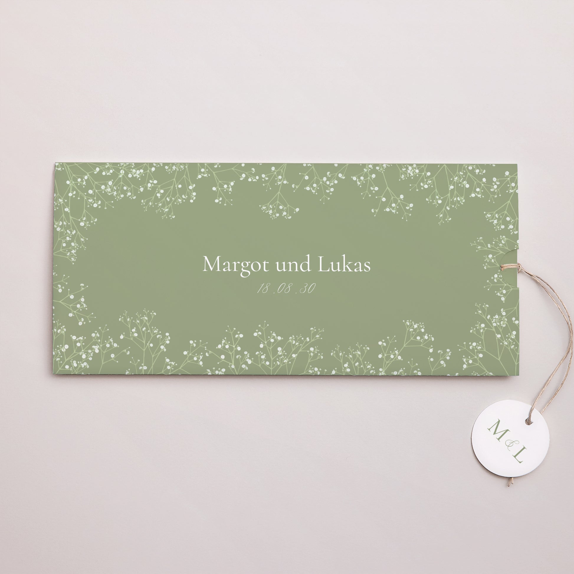 Hochzeitseinladung Mappe 2 Karten, Etikett Es ist Sommer! foto N° 1