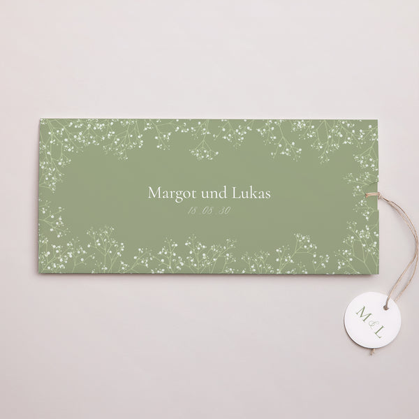 Hochzeitseinladung Mappe 2 Karten, Etikett Es ist Sommer! foto