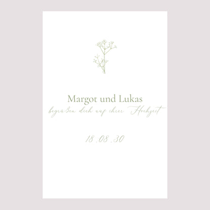Begrüßungstafel Hochzeit Porträt 60 x 90 cm Es ist Sommer! foto N° 2