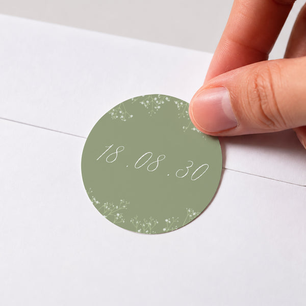Sticker Hochzeit Rund Es ist Sommer! foto