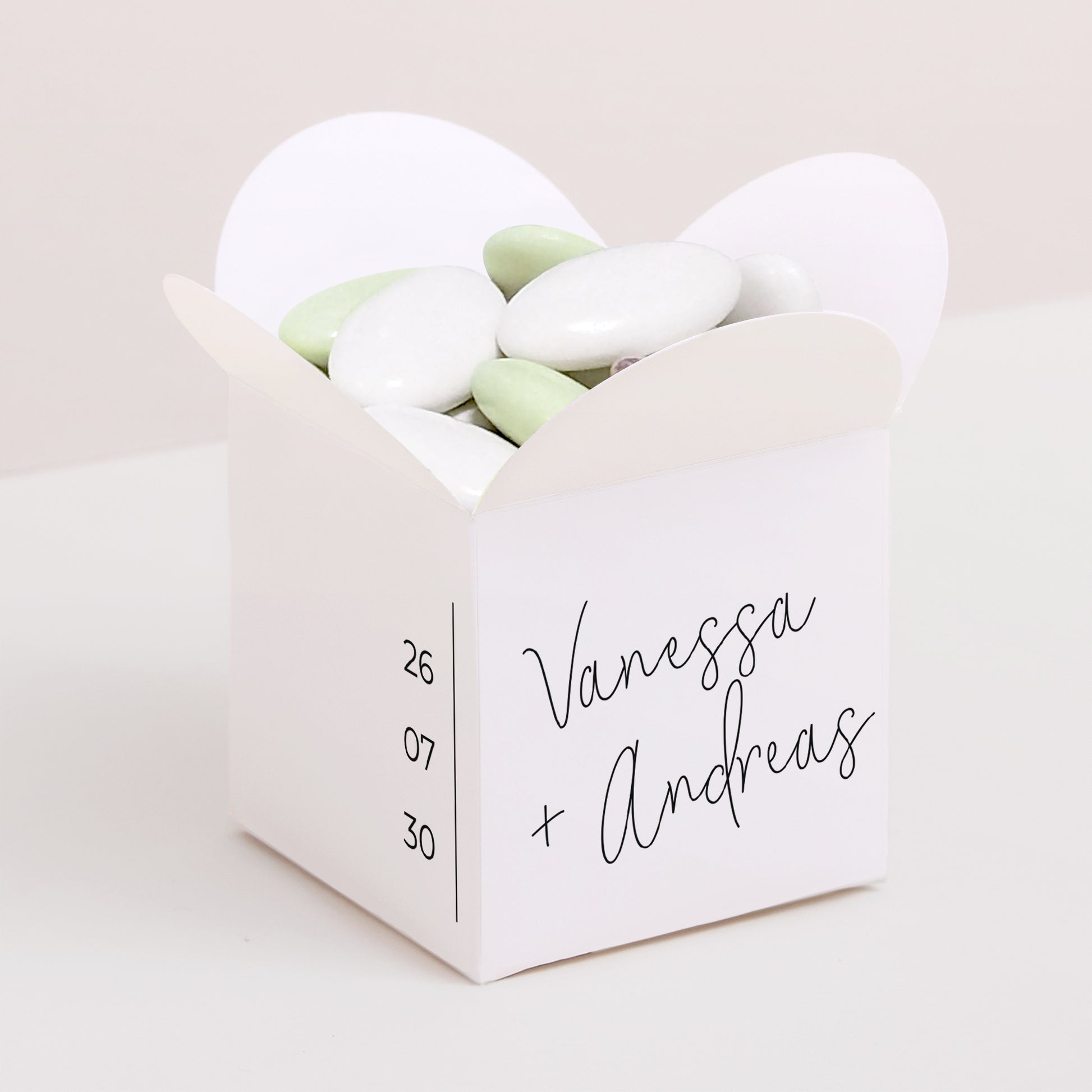 Geschenkbox Hochzeit Schmetterlingsöffnung foto N° 1