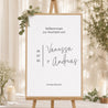 Begrüßungstafel Hochzeit Porträt 60 x 90 cm foto N° 1
