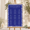 Sitzplan Hochzeit Porträt 60 x 90 cm Blau Majorelle foto N° 1
