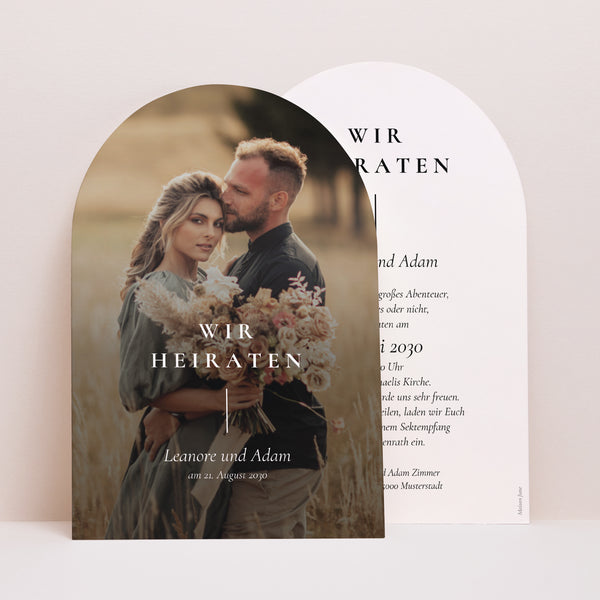 Hochzeitseinladung Arche foto