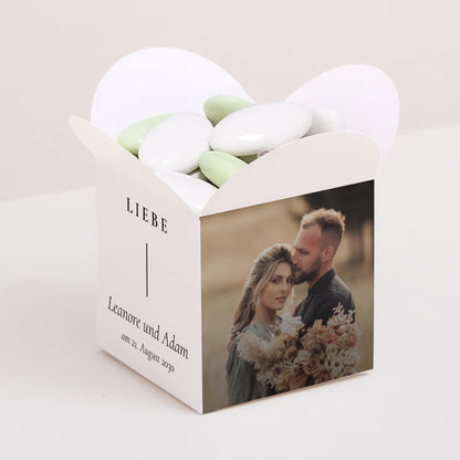 Geschenkbox Hochzeit Schmetterlingsöffnung foto N° 1