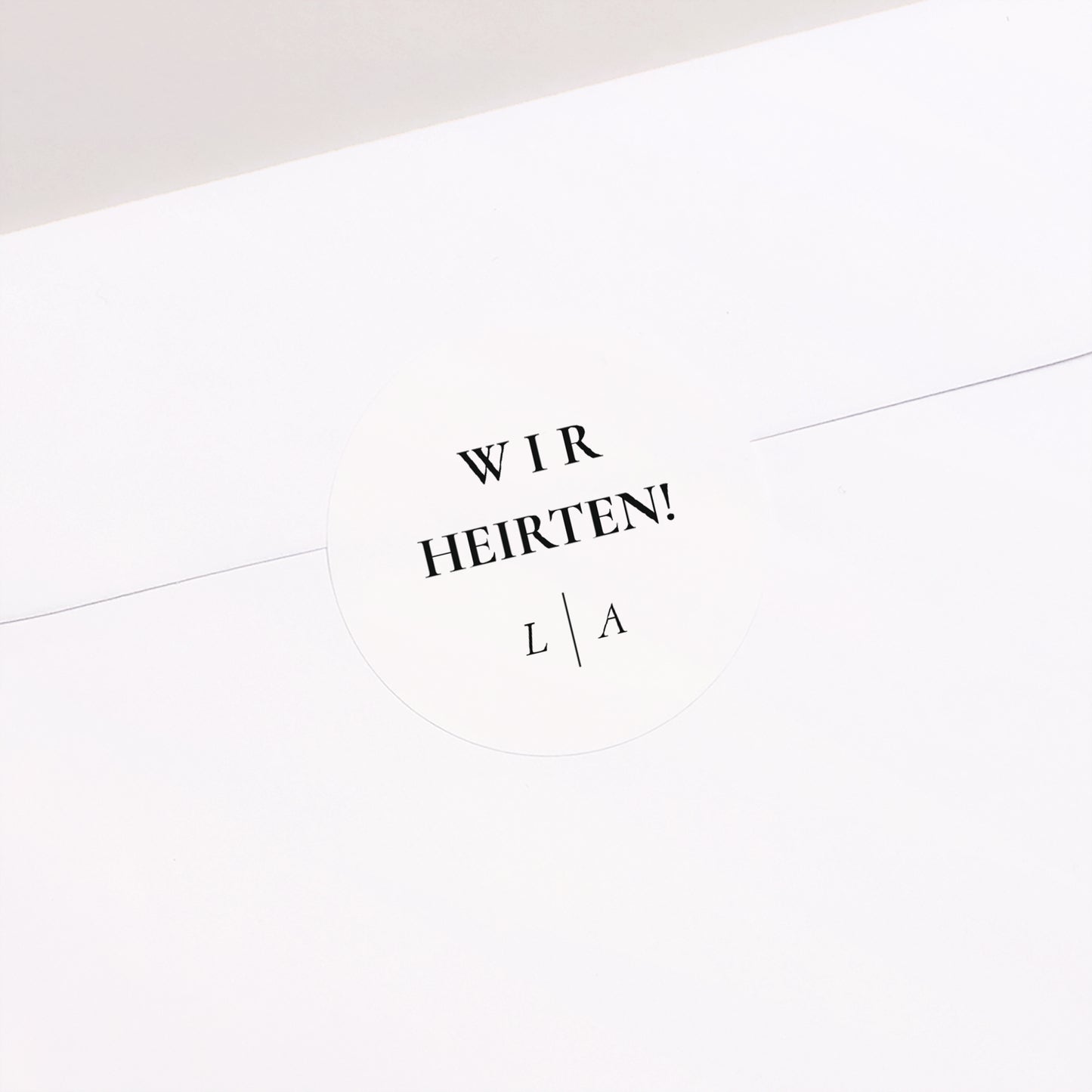 Sticker Hochzeit Rund TYPO foto N° 2
