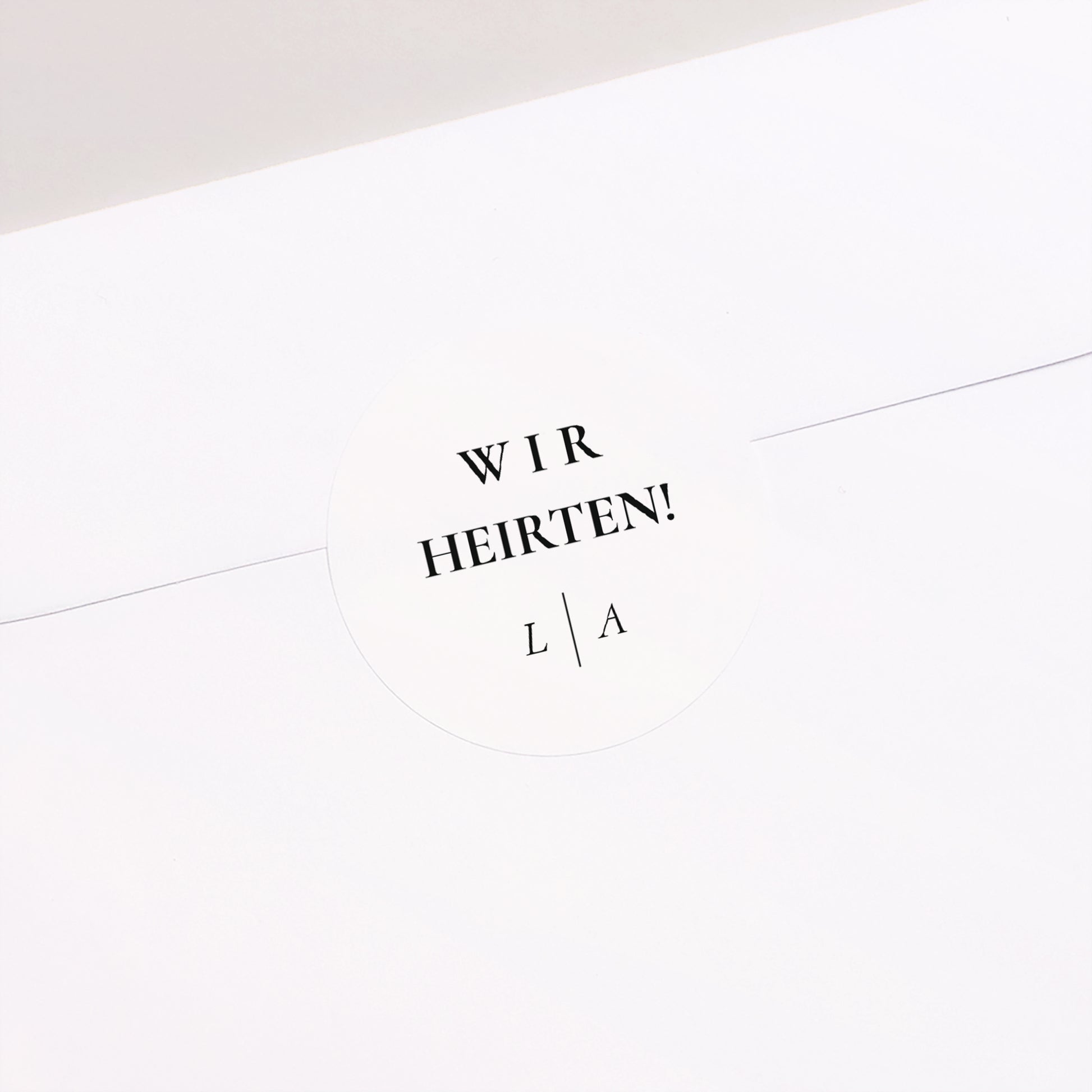 Sticker Hochzeit Rund TYPO foto N° 2