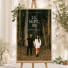 Begrüßungstafel Hochzeit Porträt 60 x 90 cm Typo Datum foto N° 1
