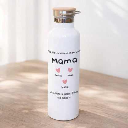 Trinkflasche Objekte 75 cl Die kleinen Herzen von Mama. foto N° 1